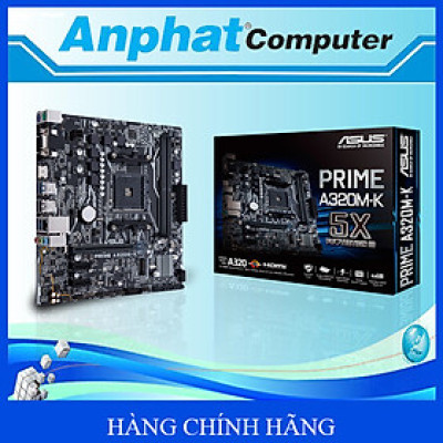 Bo mạch chủ Main ASUS PRIME A320M-K Socket AMD AM4 - Hàng Chính Hãng