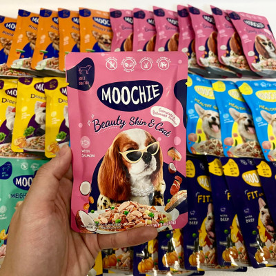 Pate thức ăn dành cho chó mọi lứa tuổi  thương hiệu Moochie dạng gói- gói 85gr