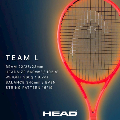Vợt tennis HEAD Radical Team L 2025 -260gr (231035)