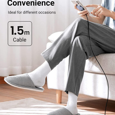 Ugreen UG30233CD245TK 15W Màu Xám Bộ sạc không dây chuẩn cổng nghệ sạc Qi chuẩn cắm USB-C - HÀNG CHÍNH HÃNG