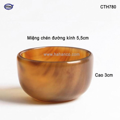 Chén sừng Trâu và bò Châu phi dùng để uống trà, uống rượu (CTH780) thanh lọc giải độc và nhiệt cho cơ thể