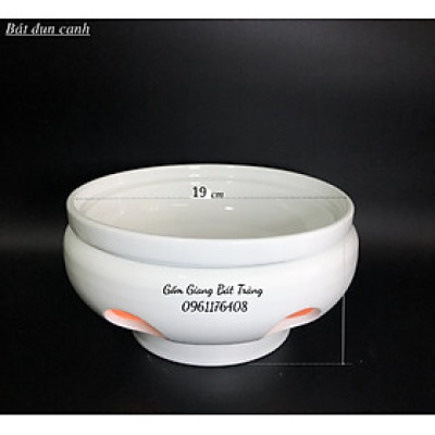 Bát hâm nóng đồ ăn gốm sứ Bát Tràng