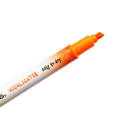 Bút Dạ Quang 2 Đầu Mực Neon Campus DHL-NE-YRA - Vàng, Cam