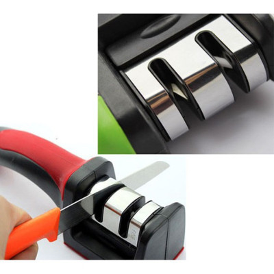 Dụng Cụ Mài Dao Kéo 3 Cấp Độ Cầm Tay Mài Dao Nhanh Bén Siêu Tiện Lợi