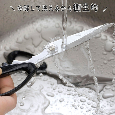 Kéo Nhật Bản cao cấp Shimomura Scissors Black 255mm lưỡi kéo bằng thép cao cấp (18-8) sắc bén - MADE IN JAPAN