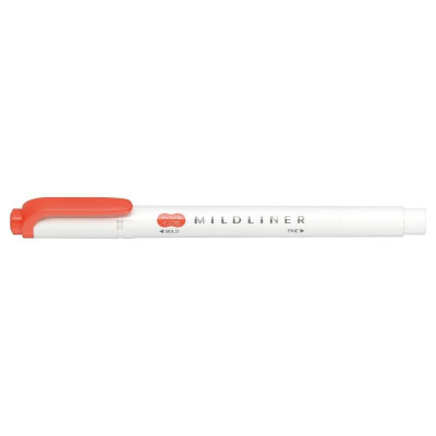 Viết Lông Dầu Dạ Quang Zebra Mildliner-MEV Fine Bold Mild Vermillion