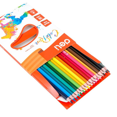 Hộp Bút Chì Màu 18 Màu - Colorun - Deli C00110