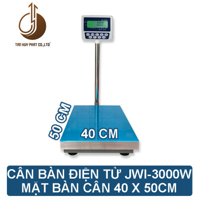 Cân Bàn Điện Tử JWI-3000W - Mặt Bàn Cân 400x500MM