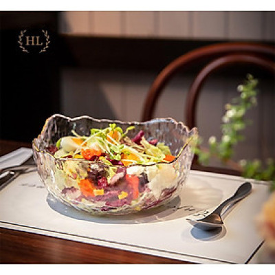 BÁT THỦY TINH TRÒN DECOR KẺ VÀNG KIM CAO CẤP | BÁT THỦY TINH SẦN CAO CẤP KIỂU HOME LUXURY | HÀNG CÓ SẴN