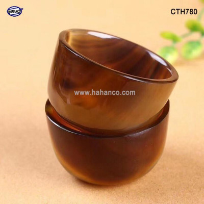 Chén sừng Trâu và bò Châu phi dùng để uống trà, uống rượu (CTH780) thanh lọc giải độc và nhiệt cho cơ thể