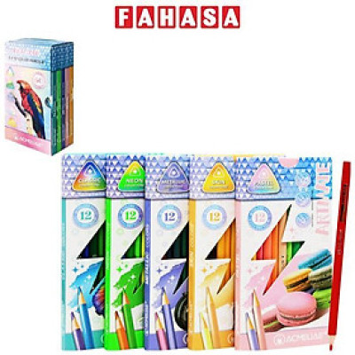 Hộp 60 Bút Chì Màu - 5 Gam Màu - Acmeliae 43582