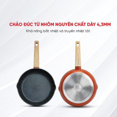 Chảo Chống Dính Cao Cấp Miệng Rót Oliver Chính Hãng Kalpen