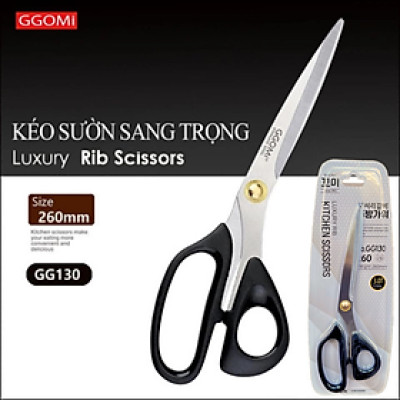[HÀNG CHÍNH HÃNG] Kéo cắt sườn - thịt nướng 26cm BBQ cao cấp GGOMI GG130 Hàn Quốc. Dùng trong nhà hàng, quán thịt nướng, gia đình