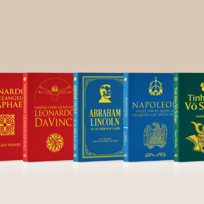 BỘ SÁCH DELUXE BOOKS (BỘ SÁCH SANG TRỌNG) – LEONARDO MICHELANGELO RAPHAEL – ABRAHAM LINCOLN – NAPOLEON – VÕ SĨ ĐẠO