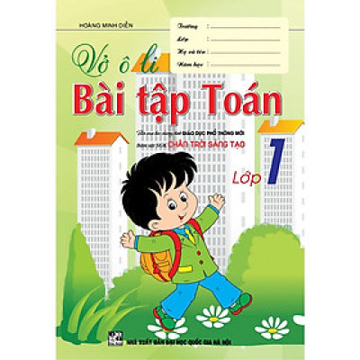 Vở Ô li Bài Tập Toán Lớp 1 (bám sát sgk chân trời sáng tạo) 
