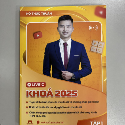 Sách - Combo Toán học Live C - Khoá 2025 - Tập 1 + 2 ( dành cho chương trình mới ) (MT)