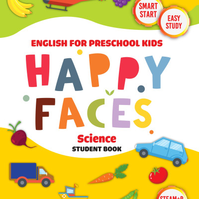 Sách Tiếng Anh mẫu giáo cho trẻ từ 4 đến 5 tuổi Happy Faces Level B (bộ 3 môn)