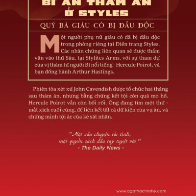 Sách - Bí Ẩn Thảm Án Ở Styles - Một Vụ Án Của Hercule Poirot