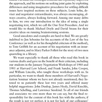 Getting to Yes: Negotiating an agreement without giving in