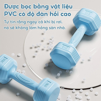 Tạ tay Tay Nhựa 314 - 4KG cao cấp Tập Gym tại nhà (hàng nhập khẩu)