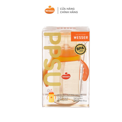 Bình ống hút PPSU Wesser 260ml