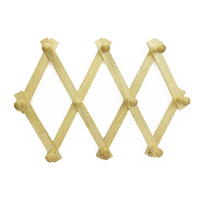 Móc áo gỗ 10 núm | Gỗ Đức Thành 08021 | Tiện dụng, trang trí phòng khách, phòng ngủ | Đạt tiêu chuẩn xuất khẩu