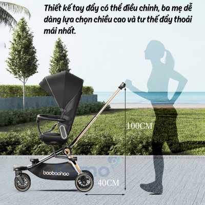 Xe đẩy Baobaohao V16 cho bé - Mẫu xe trendy nhất mùa hè năm 2024