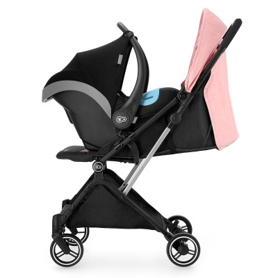 Xe đẩy Kinderkraft INDY cho bé từ 0 tháng tuổi đến 15kg - Màu Hồng - Hàng chính hãng