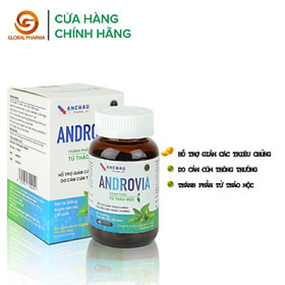 Viên uống Androvia Dược Phẩm An Châu xuyên tâm liên giảm cảm cúm, ho, sổ mũi, sốt, tăng đề kháng hộp 60 viên