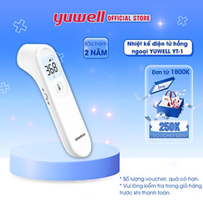 Nhiệt kế điện tử hồng ngoại không tiếp xúc Yuwell YT-1 - [Nhập khẩu chính hãng - Bảo hành 24 tháng]