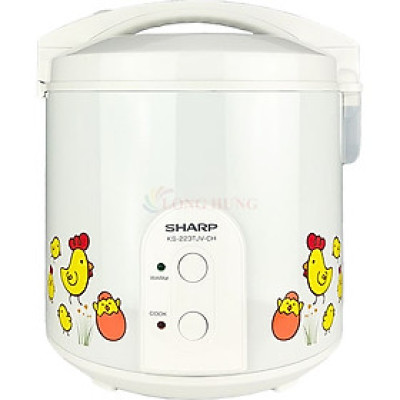 Nồi cơm điện nắp gài Sharp 2.2 lít KS-223TJV - Hàng chính hãng