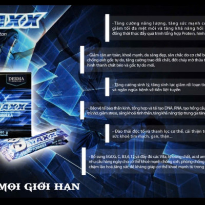 DMAXX thức uống bổ sung vitamin năng lượng có đường DAMODE 85 gói màu xanh mỗi gói 22gr