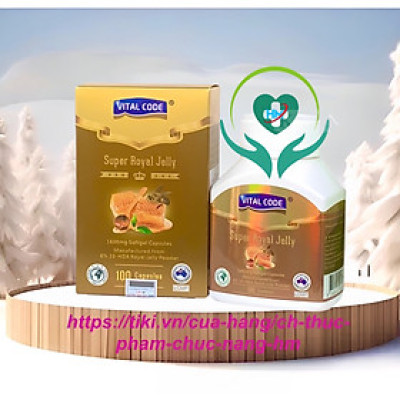Sữa Ong Chúa Vital code - Hộp 100 Viên-giúp tăng cường khả năng miễn dịch, chống lão hóa
