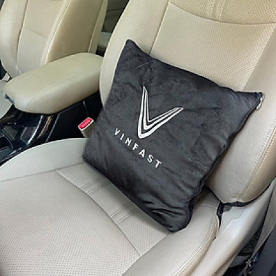 Combo gối chăn 2 trong 1,Bộ Chăn Gối Ngủ Ô Tô VINFAST Đa Năng Gấp Gọn Dành Cho Xe Hơi SIÊU SANG