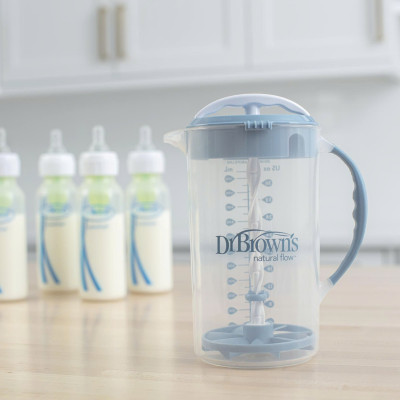 [ AC234 ] Bình Trộn Sữa Công Thức Dr. Brown’s, giúp giảm thiểu lượng không khí bị trộn lẫn vào sữa ( màu xanh )