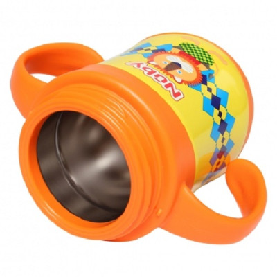 [ 10222-Nuby ] Bình uống nước giữ nhiệt bằng Inox, ống hút 360 độ, 2 chiều nóng lạnh, dung tích 220ml