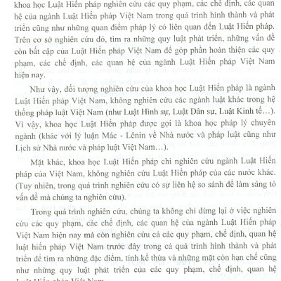 Giáo Trình Luật Hiến Pháp Việt Nam (Dùng Trong Các Trường Đại Học Chuyên Ngành Luật, An Ninh)