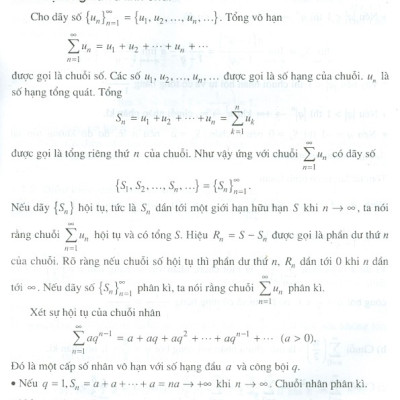 Toán Học Cao Cấp - Tập 3: Chuỗi Và Phương Trình Vi Phân