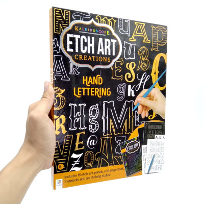 Kaleidoscope Etch Art Creations Hand Lettering