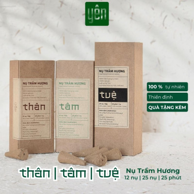 Nụ Trầm Hương Giá Sỉ Yên Loại Thân, Tâm, Tuệ Sạch Tự Nhiên Ít Khói An Toàn Dùng Thiền Thư Giãn