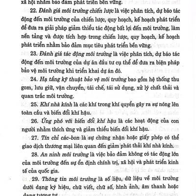 Luật Bảo vệ môi trường hiện hành (năm 2014) và các văn bản hướng dẫn thi hành