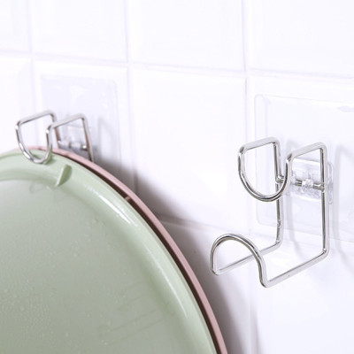 Combo 2 móc dính tường treo chậu nhà tắm, móc inox treo đồ gia đình tiện tiện ích 