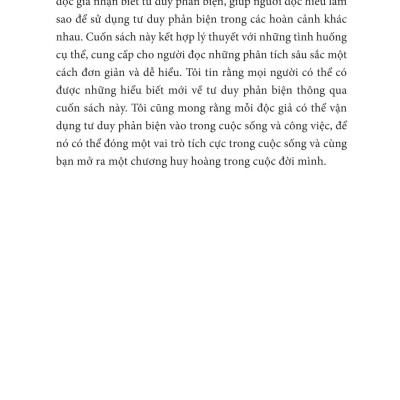Sách - Sức Mạnh Của Tư Duy Phản Biện - Đổi Góc Nhìn - Đảo Cuộc Chơi