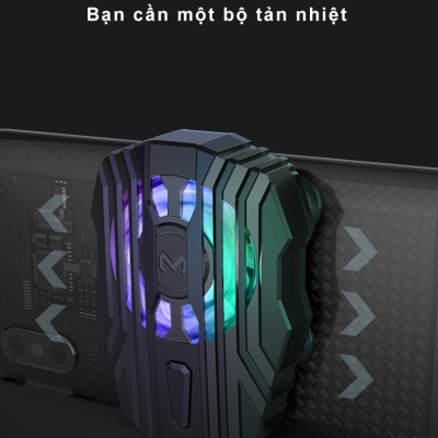 Quạt tản nhiệt điện thoại gaming SIDOTECH FL1 / FL5 / DL5 / DL6 ( 2 phiên bản sò lạnh và quạt gió) làm mát hạ nhiệt nhanh khi chơi game bị nóng phù hợp cho game thủ mobile Liên Quân Tốc Chiến FF PUBG - Hàng Chính Hãng