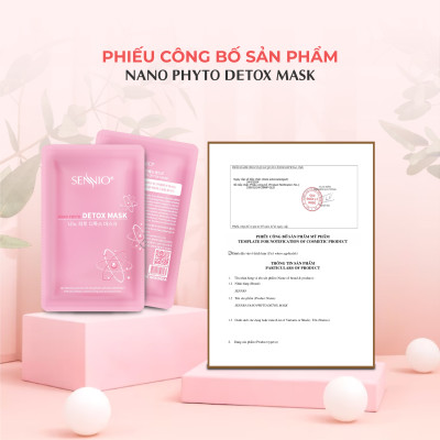 Mặt nạ sủi bọt thải độc Sennio Nano Phyto Detox Mask dưỡng ẩm trắng da gói 5ml SNO 808-48