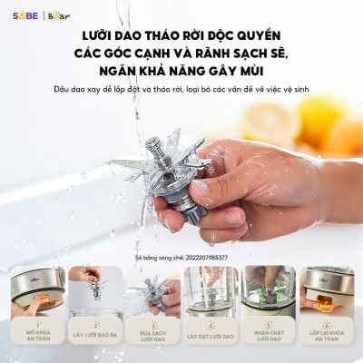 Máy Làm Sữa Hạt BEAR Đa Năng 1.75L Máy Xay Nấu Đa Năng Máy Xay Sinh Tố Máy Xay Hạt Nhuyễn Mịn Chống Ồn Tốt SB-SH17V - Hàng Chính Hãng