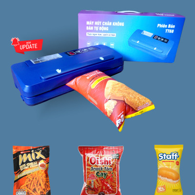 Máy Hút Chân Không Thực Phẩm TT68 Không Kén Túi, Ép Chân Không Khô và Ướt, Hàng Chính Hãng
