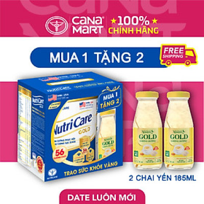 Sữa bột Nutricare Gold bổ sung dinh dưỡng cho người lớn tuổi, người suy nhược cơ thể (850g)