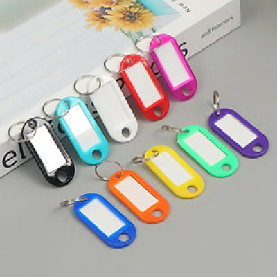 Combo 10 Thẻ Ghi Nhớ Nhãn Tag Name Gắn Móc Chìa Khóa Đánh Dấu Hành Lý Vali 5cmx2.2cm