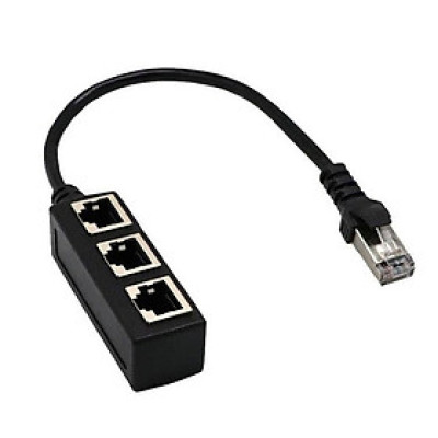 Cáp Chia Cổng Mạng LAN RJ45 1 Sang 3 Cổng - Hàng Nhập Khẩu